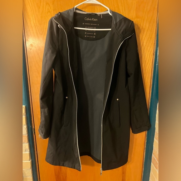Calvin Klein Black Trench Coat - Picture 8 of 8